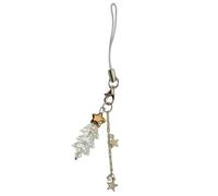 FANSWAN Colgante de metal para árbol de Navidad hecho a mano, cadena de teléfono, elegante colgante de bolsa para teléfono, adecuado para fiestas diarias, Mobile phone cord 1