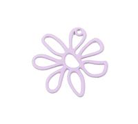 FANSWAN - Colgantes de flores con forma de flor hueca para aretes, pulseras, collares, accesorios para hacer joyas, aleación, No es una piedra preciosa