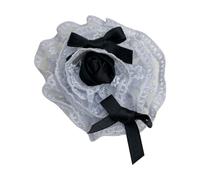 FANSWAN Elegante broche de encaje con diseño de rosas para el pelo, bonito broche de encaje con diseño de rosas, elegante broche de solapa para mujer