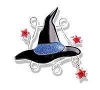 FANSWAN Halloween Cartoon Specter Pin Accesorios Espeluznante Halloween Insignia Calabaza Fantasma Escoba Aleación Pin de Solapa para fiestas temáticas, Metal, No es una piedra preciosa