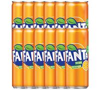 Fanta Bebida con sabor a naranja, 12 x 320 ml