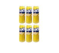 Fanta Cítrica, Bebida Carbonatada Con Sabor A Limón, Reducida En Azúcares, Con Un 5% De Jugo De Limón, 330ml (Pack 6 Unidades)