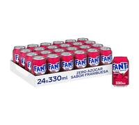 Fanta Sin Azúcar Frambuesa, Pack 24 latas de 330 ml