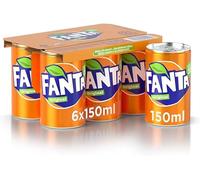 Fanta Mini - Lote de 72 botes de naranja, 150 ml, 100 % naranja italiana