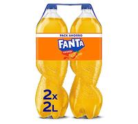 Fanta Naranja, Refresco de Naranja Elaborado a partir de Zumo, Bajo en Calorías - Pack 2 Botella 2l