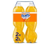 Fanta Naranja Zero Azúcar, Refresco de Naranja Elaborado a partir de Zumo, Bajo en Calorías- Pack 2 Botellas de 2L