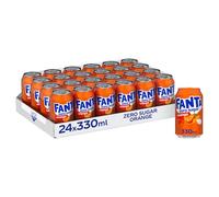 Fanta - Zero - Bebida refrescante de zumo de Naranaja - Lata 33 cl