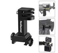 Fantaseal 2en1 Alta precisión de Aleación de Aluminio Camara Deportiva Pistola Ballesta Soporte Montaje Lateral Adaptador de Riel Picatinny, para Airsoft Caza Paintball GoPro Cámara Sony Akaso