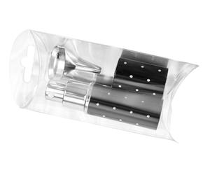 Fantasia 46065 Pocket Sprayer Gift Set for 10 ml, Black, and Funnel, Silver