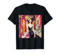 Fantasía Art Deco Lady Camiseta