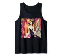 Fantasía Art Deco Lady Camiseta sin Mangas