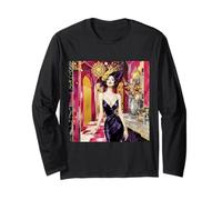 Fantasía Art Deco Lady Manga Larga