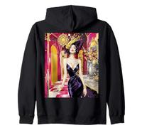 Fantasía Art Deco Lady Sudadera con Capucha