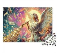 Fantasía artística Ángel Rompecabezas 1000 Piezas Papel para Adultos Relajante decoración Mural Puzzle cartón Entretenimiento Familiar 70x50cm/1000pcs