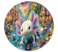 Fantasía Axolotl Puzzle Desafío Juguetes 1000 Piezas Monster Rare Animalesess Juego De Rompecabezas Juego Familiar para Adultos Y Niños A Partir De 12 Años 1000pcs (67.5x67.5cm)
