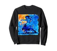 Fantasía Azul Naranja Bailarina Sudadera