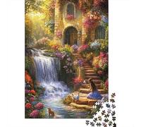 Fantasía Cottage Jardín Set De 1000 Piezas Papel Reciclado Puzzle Familiar Aficionados A Los Rompecabezas Atractivo Actividad Vinculación Familiar 70x50cm/1000pcs