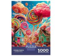 Fantasía de Candy Land 1000 Piezas Puzzle Puzzle Premium, Cartón Top - para Mayores Entusiastas, Entrena La Concentración, Regalo De Inauguración Y Ocio En Casa 52x38cm/1000pcs