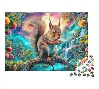 Fantasía de Esquilo Puzzle 1000 Piezas Un Desafiante Juguetes Descomprimidos para Toda La Familia Cute Regalos Familiares para Adultos Y Niños 52x38cm/1000pcs