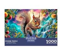 Fantasía de Esquilo Puzzle para Adultos Rompecabezas Desafiante De Alta Definición - El Regalo Ideal para Navidad, para Mujeres, Hombres, Adultos Y Niños (14 Años En Adelante) 38x26cm/1000pcs