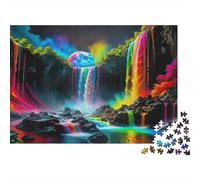 Fantasía de la Cascada del Arco Iris Puzzle Mil Piezas para Parejas Idea De Regalo Impresión HD Elección Amazon Reducción De Estrés Papel Grueso 52x38cm/1000pcs
