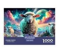 Fantasía de ovejas Puzzle para Adultos Obra De Arte Desafiante para Los Sentidos - El Regalo Navideño Que Conquista A Mujeres, Hombres, Adultos Y Niños (Edad Recomendada: 14+) 70x50cm/1000pcs