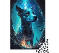 Fantasía de Perro Submarino Rompecabezas 1000 Piezas Juego Difícil Decoración Familiar Adultos DIY Regalo Navidad Coloridos Ilustrados 70x50cm/1000pcs