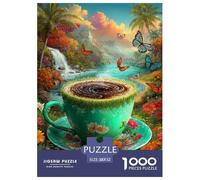 Fantasía de Taza de café 1000 Piezas Adultos Puzzle Clásicos Regalo DecoracióN Familiar Creativo Regalo 52x38cm/1000pcs
