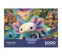 Fantasía del Axolotl Puzzle para Adultos Un Imposible Rompecabezas De Alta Definición - El Regalo Original Y Sorprendente para Esta Navidad, Recomendado Desde 14 Años 70x50cm/1000pcs