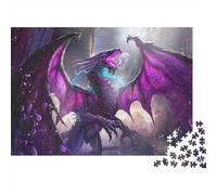 Fantasía del dragón púrpura Puzzle 1000 Piezas Adultos Y Jóvenes Puzzle Difícil Puzzle Complicado Más Vendido Tiempo Libre Cartón Reciclado 70x50cm/1000pcs