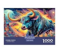 Fantasía del Toro Puzzle para Adultos Obra De Arte Desafiante para Los Sentidos - El Regalo Navideño Que Conquista A Mujeres, Hombres, Adultos Y Niños (Edad Recomendada: 14+) 70x50cm/1000pcs