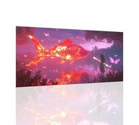Fantasía Diamond Painting Adultos Redonda Diamantes Grande 35X70CM, 5D DIY Diamond Painting Kit Completo carpa koi Diseño, Pintar con Numeros Adultos Manualidades, Decoracion Hogar, Regalo Mujer,Y814Z