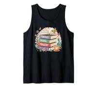 Fantasía Drama Tragedia Libros Sutil Floral Camiseta sin Mangas