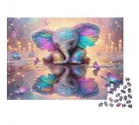 Fantasía Elefante Mágico Puzzle Mil Piezas Adultos Y Ni?os Reto Mental para Expertos Elección Amazon Noche En Familia Cartón Premium 70x50cm/1000pcs