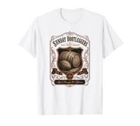 Fantasía Fútbol Domingo Bootleggers Whisky Etiqueta Estilo Camiseta