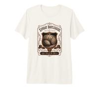 Fantasía Fútbol Domingo Bootleggers Whisky Etiqueta Estilo Camiseta Premium