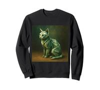 Fantasía Gato Dinero Origami Sudadera