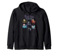 Fantasía Gatos Hada Elfo Bruja Sirena Lindo RPG Gato Sudadera con Capucha