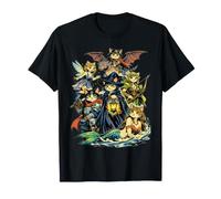 Fantasía Gatos Magos Hada Medieval RPG Gamer Cat Lover Camiseta