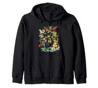 Fantasía Gatos Magos Hada Medieval RPG Gamer Cat Lover Sudadera con Capucha