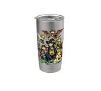 Fantasía Gatos Magos Hada Medieval RPG Gamer Cat Lover Vaso térmico de acero inoxidable de doble pared