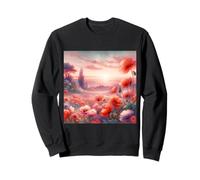 Fantasía Hermosas Amapolas Rosa Sudadera
