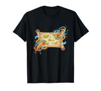 Fantasía Mapa del Tesoro Aventura Pirata Islas Tropicales Camiseta