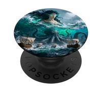 Fantasía Mar Criatura Ancestral PopSockets PopGrip Adhesivo
