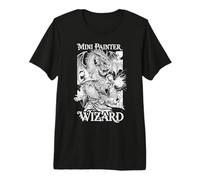 Fantasía Miniatura Mini Pintor Divertido Mago Aerógrafo RPG Camiseta Premium