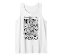 Fantasía Miniatura Mini Pintor Divertido Mago Aerógrafo RPG Camiseta sin Mangas