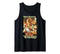 Fantasía Miniatura Mini Pintor Divertido Mago Aerógrafo RPG Camiseta sin Mangas