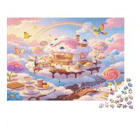 Fantasía Mundo de Caramelos Entre Nubes Puzzle de 1000 Piezas Papel para Adultos Paisaje Soñado Relajante Familia Regalo Decorativo 38x26cm/1000pcs