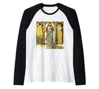 Fantasía Nutria Art Deco Camiseta Manga Raglan