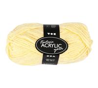 Fantasia - Ovillo acrílico (80 m, 50 g), color amarillo claro